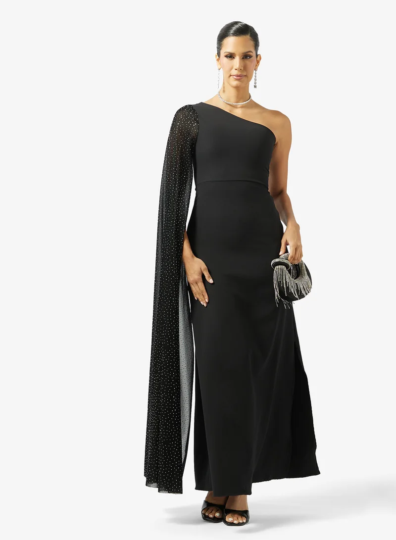 Ella Limited Edition  One Shoulder Dress With Shimmer Trail for Women | Best Price UAE